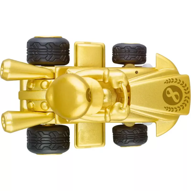 Coche radiocontrol CARRERA Mario Kart Mini RC — Mario Gold Gold, 2,4 GHz, caja de papel