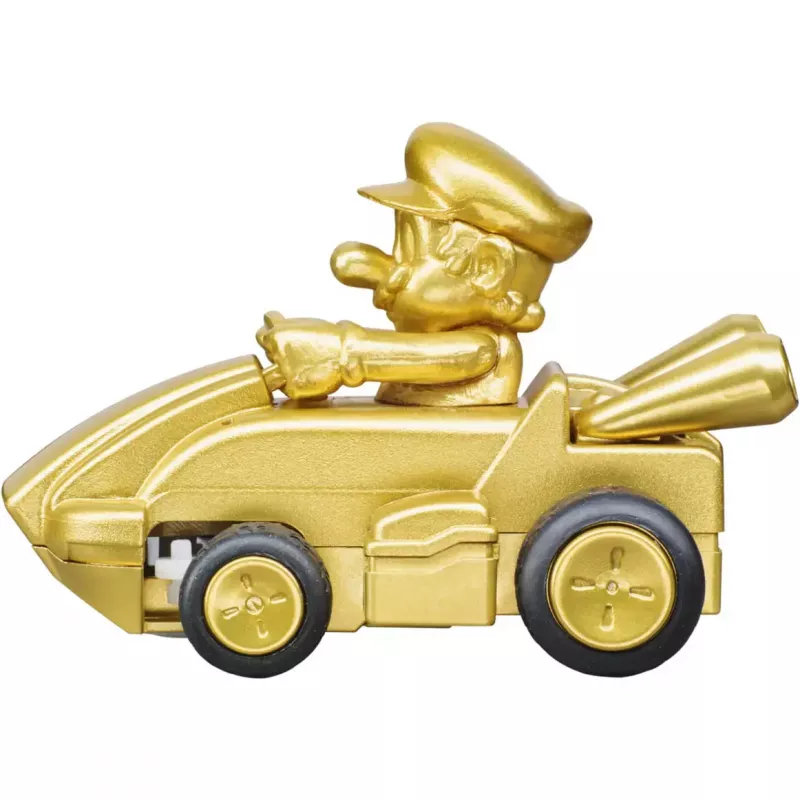 Coche radiocontrol CARRERA Mario Kart Mini RC — Mario Gold Gold, 2,4 GHz, caja de papel