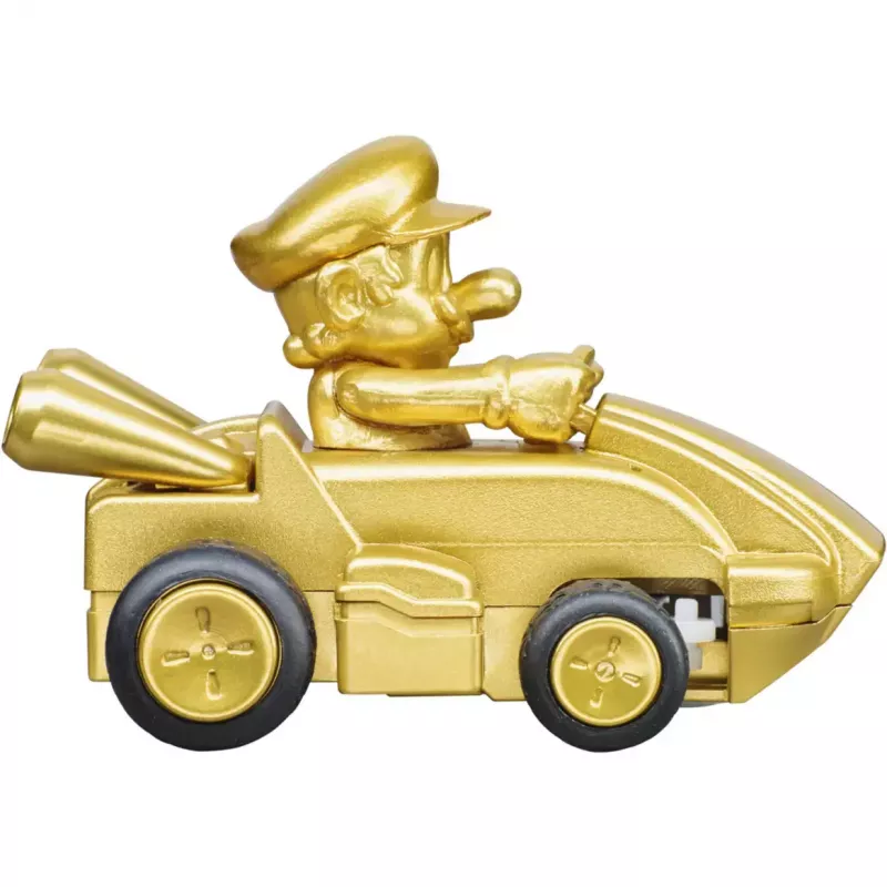 Coche radiocontrol CARRERA Mario Kart Mini RC — Mario Gold Gold, 2,4 GHz, caja de papel