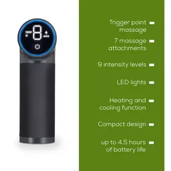 Masajeador de puntos gatillo Beurer MG 195 Hot & Cold, gris — terapia Hot & Cold para relajación muscular específica