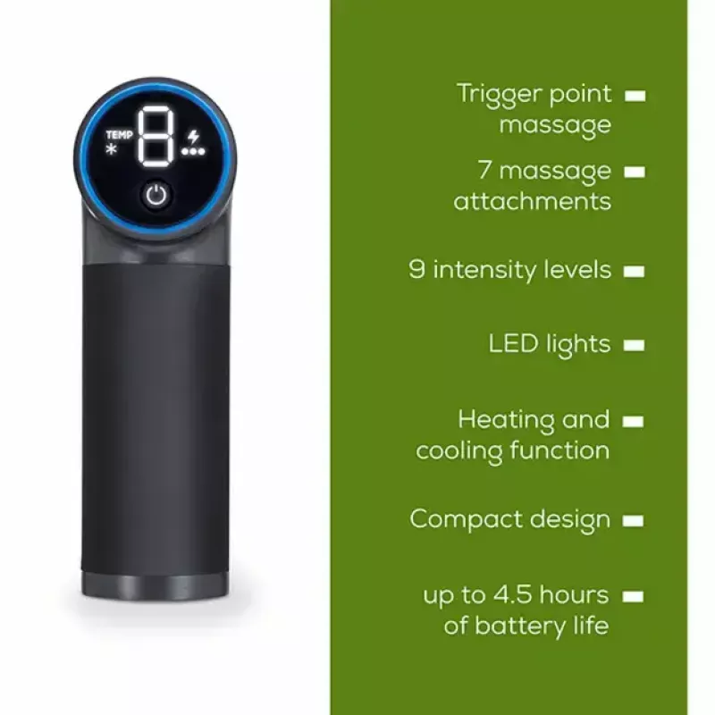 Masajeador de puntos gatillo Beurer MG 195 Hot & Cold, gris — terapia Hot & Cold para relajación muscular específica