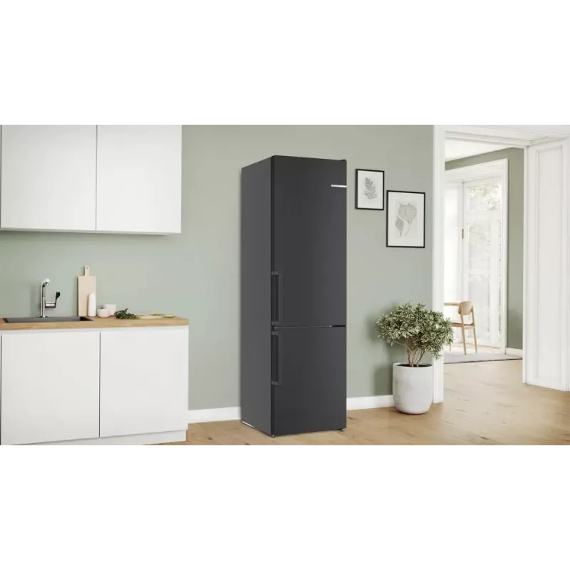 Bosch KGN39VXAU Frigorífico combi independiente 363 l Negro