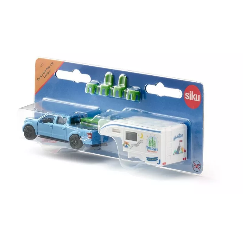 Coche Siku Ford F150 Metal Plástico Azul Verde Blanco 3+ años