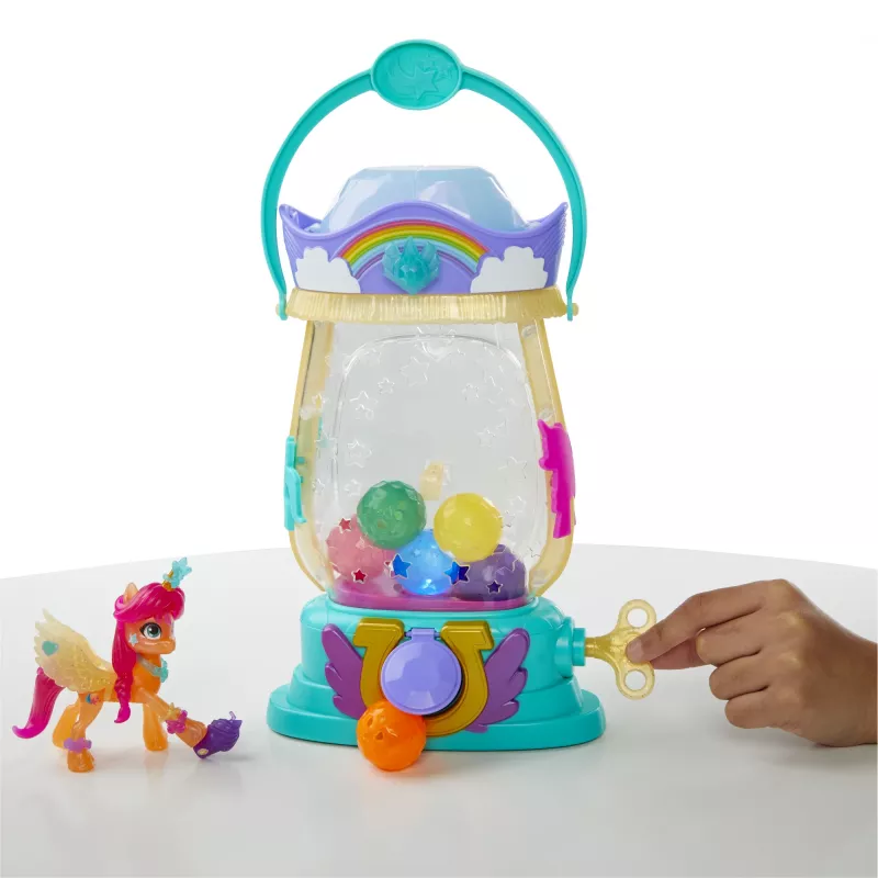 My Little Pony : Una nueva generación – Linterna Sparkle Reveal Sunny Starscout – Juguete luminoso con 25 piezas, sorpresas