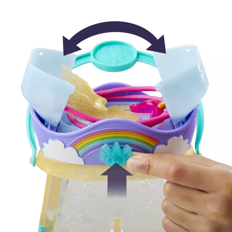My Little Pony : Una nueva generación – Linterna Sparkle Reveal Sunny Starscout – Juguete luminoso con 25 piezas, sorpresas