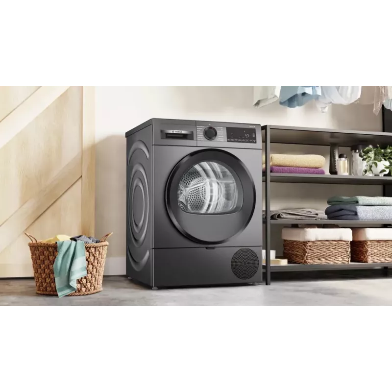 Bosch Serie 6 WQG243DR10 Secadora con bomba de calor independiente carga frontal 9 kg Gris
