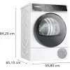 Bosch Serie 8 WQB246D41 Secadora con bomba de calor independiente carga frontal 9 kg Blanco
