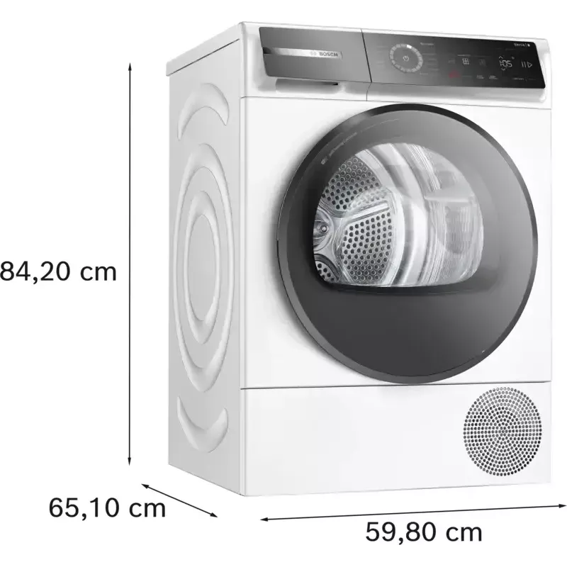 Bosch Serie 8 WQB246D41 Secadora con bomba de calor independiente carga frontal 9 kg Blanco