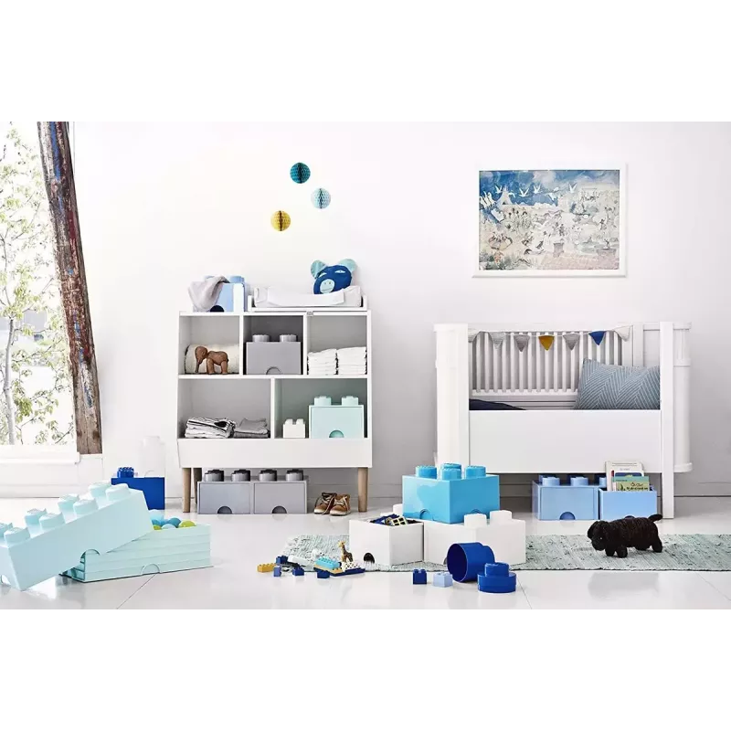 Unidad de cajones room copenhagen LEGO Brick Drawer 4, gris, cajón de almacenamiento modular