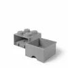 Unidad de cajones room copenhagen LEGO Brick Drawer 4, gris, cajón de almacenamiento modular