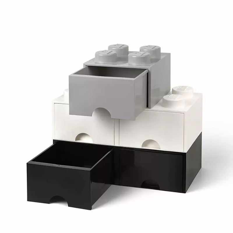 Unidad de cajones room copenhagen LEGO Brick Drawer 4, gris, cajón de almacenamiento modular