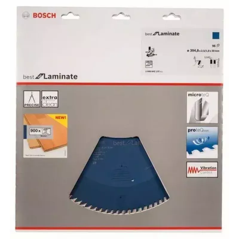 Bosch Best for Laminate 2608642137 hoja de sierra circular, Ø 305 mm, 96 dientes, orificio de 30 mm