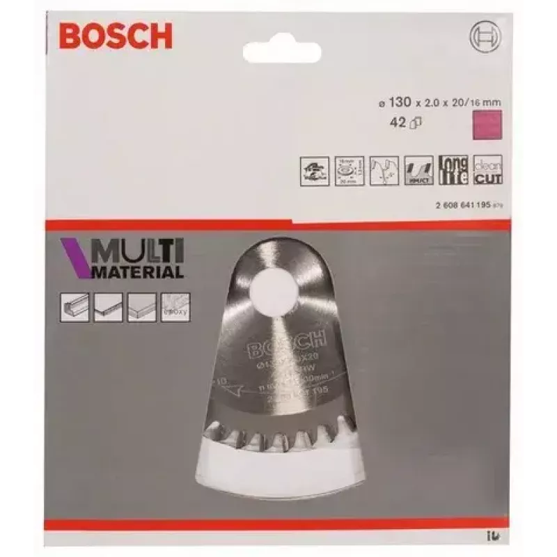 Disco de sierra circular Bosch 2 608 641 195 13 cm diámetro de orificio 2 cm
