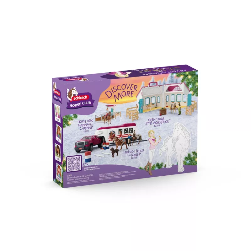 schleich calendario de adviento HORSE CLUB 2025 – cría de potros milagro navideño