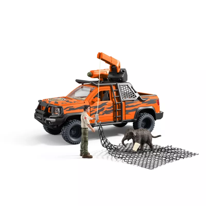 Set de juego Schleich Off-Road Adventure in the Jungle — temática jungla, figuras de plástico, edades 3–8