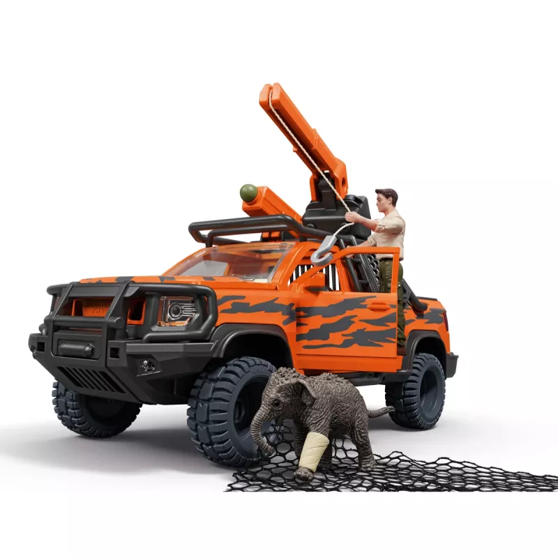 Set de juego Schleich Off-Road Adventure in the Jungle — temática jungla, figuras de plástico, edades 3–8