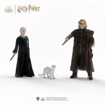 Set de figuras Schleich Wizarding World: Mad-Eye Moody y Draco Malfoy con hurón