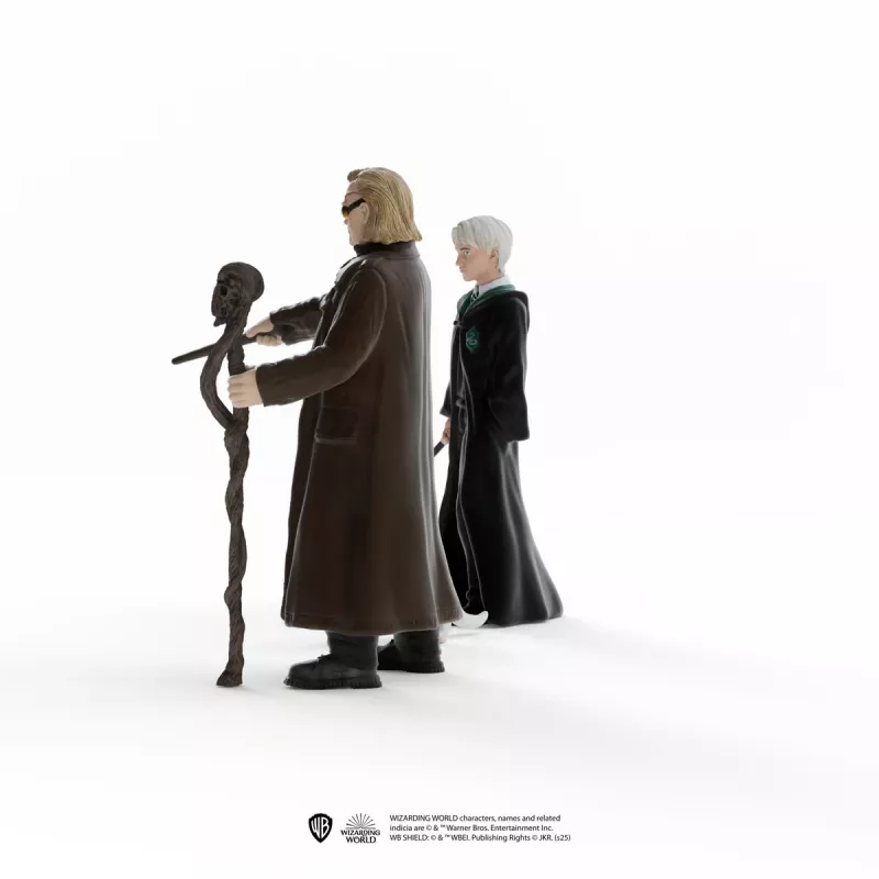 Set de figuras Schleich Wizarding World: Mad-Eye Moody y Draco Malfoy con hurón