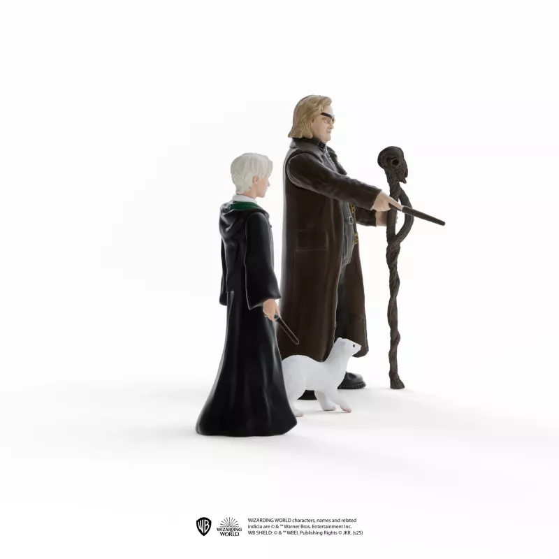 Set de figuras Schleich Wizarding World: Mad-Eye Moody y Draco Malfoy con hurón