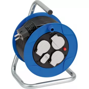Alargador de corriente Brennenstuhl 1079180600 15m 3 tomas de corriente interior negro azul blanco
