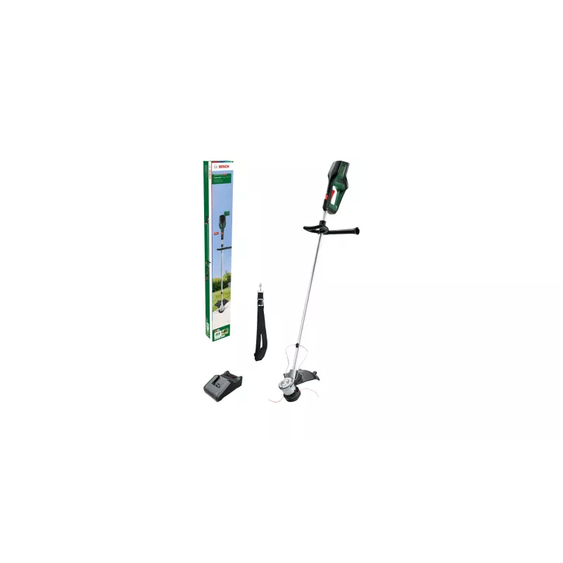 Bosch AdvancedGrassCut 36V-33 06008C1K00 cortabordes a batería, 36 V, 33 cm, con batería de iones de litio de 2,0 Ah, verde/negro