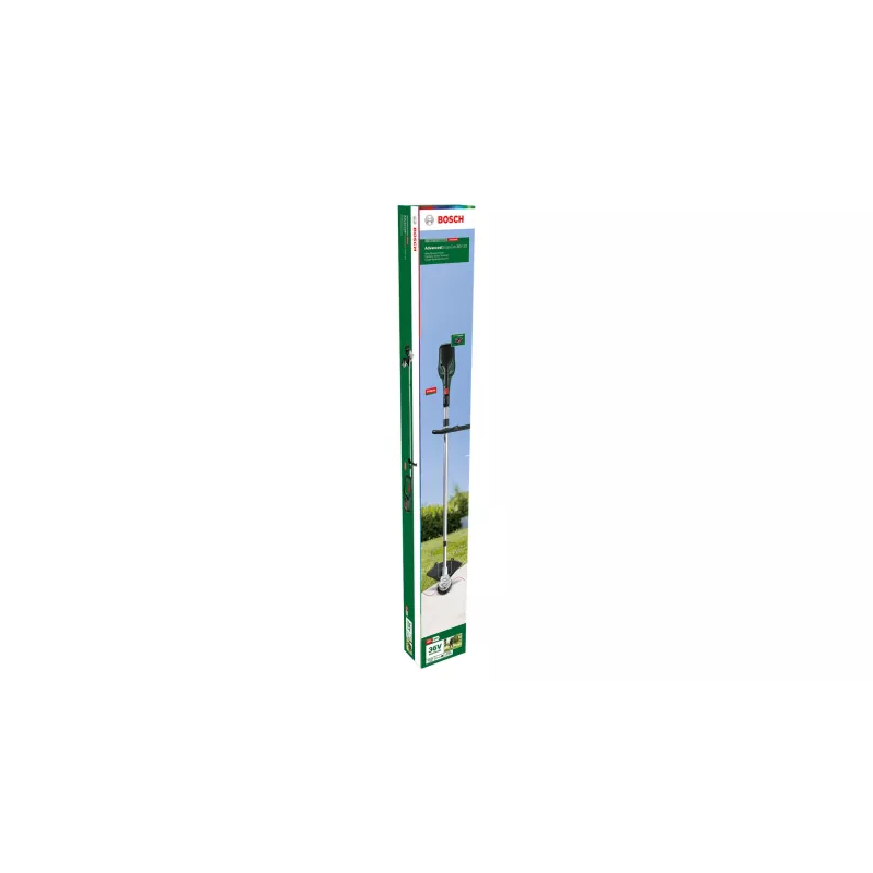 Bosch AdvancedGrassCut 36V-33 06008C1K00 cortabordes a batería, 36 V, 33 cm, con batería de iones de litio de 2,0 Ah, verde/negro