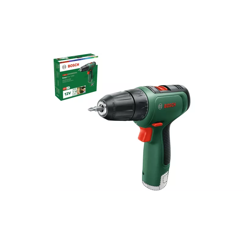 Bosch EasyDrill 1200 1500 RPM Sin llave 940 g Negro, Verde