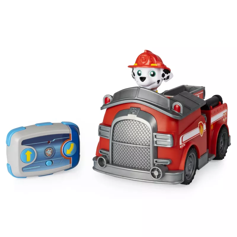 PAW Patrol, coche de bomberos teledirigido Marshall con dirección en 2 direcciones, para niños a partir de 3 años