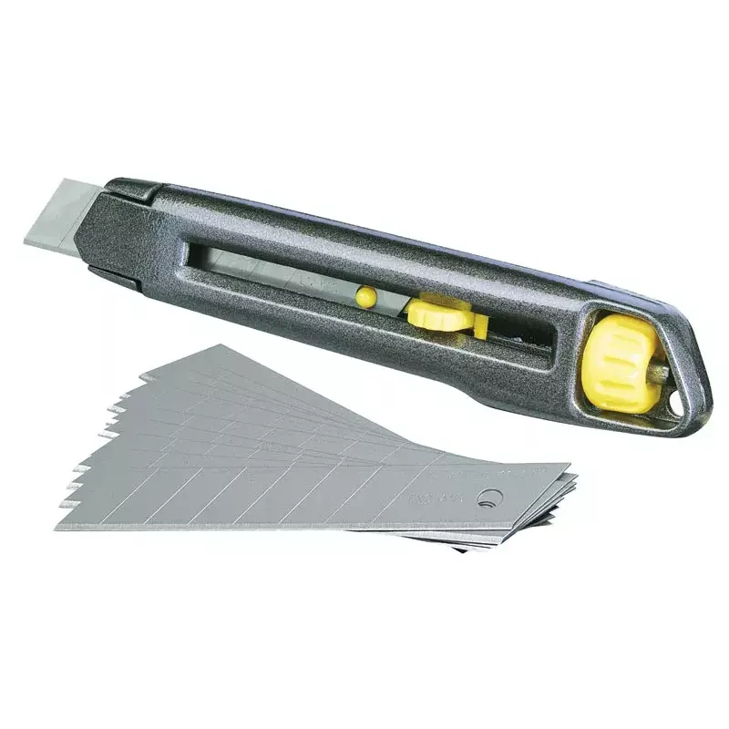 Cúter de hojas recambiables Stanley Interlock 18 mm