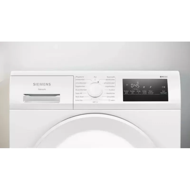 Secadora Siemens iQ300 WT43H004 de libre instalación carga frontal 8 kg Blanco