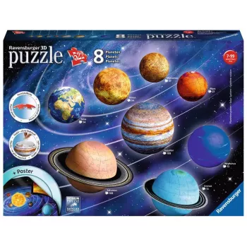 Puzle 3D Ravensburger sistema planetario