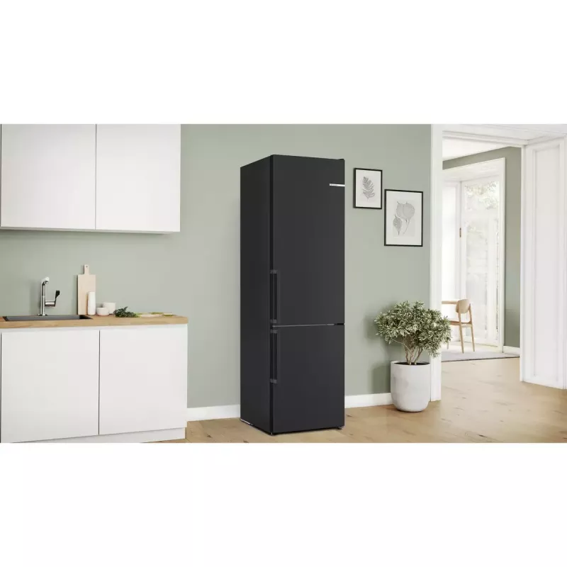 Bosch Serie 4 KGN39VXCT frigorífico combi, 363 l (260 l + 103 l), clase energética C, acero inoxidable oscuro