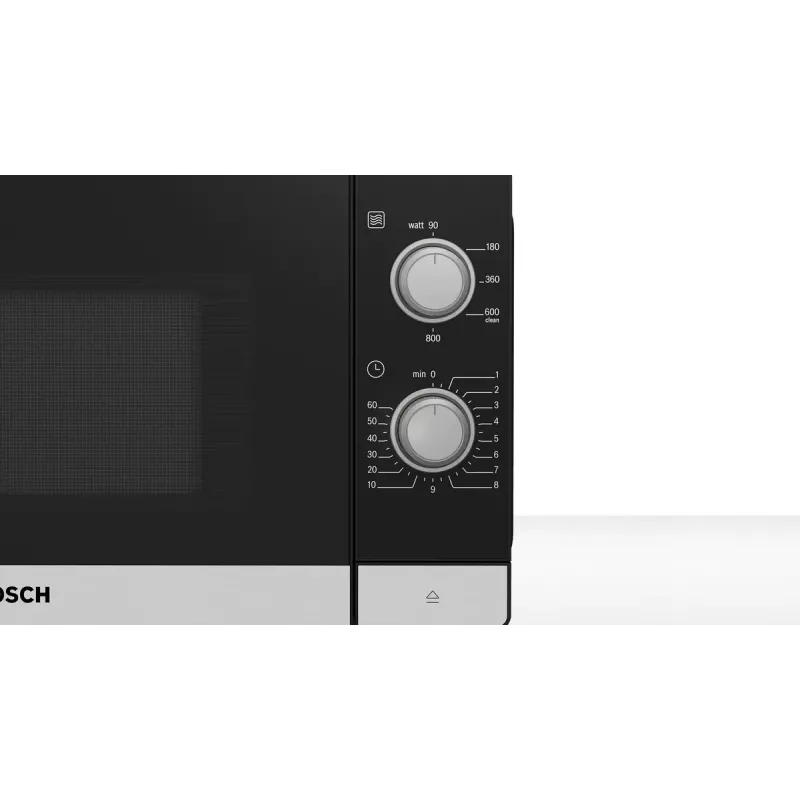 Microondas Bosch Serie 2 FFL020MS2 negro, acero inoxidable microondas solo encimera 20 l 800 W