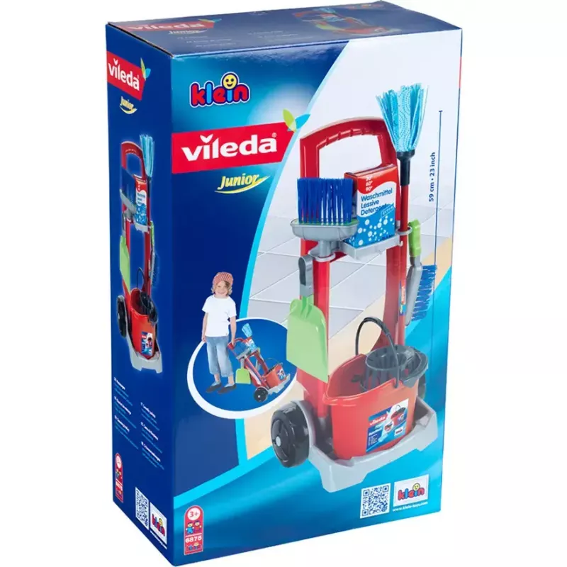 Juguete de balanza de limpieza infantil de theo klein, modelo 6875 — set de limpieza de la marca Vileda