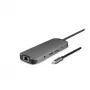 Chieftec DSC-901 estación de acoplamiento USB-C, USB 3.2 Gen 1, HDMI, Gigabit LAN, 2x USB-A, 2x USB-C, titanio