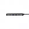 Chieftec DSC-901 estación de acoplamiento USB-C, USB 3.2 Gen 1, HDMI, Gigabit LAN, 2x USB-A, 2x USB-C, titanio