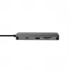 Chieftec DSC-901 estación de acoplamiento USB-C, USB 3.2 Gen 1, HDMI, Gigabit LAN, 2x USB-A, 2x USB-C, titanio