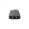 Chieftec DSC-901 estación de acoplamiento USB-C, USB 3.2 Gen 1, HDMI, Gigabit LAN, 2x USB-A, 2x USB-C, titanio