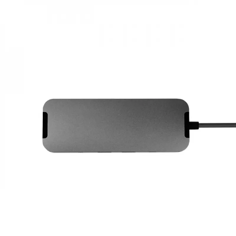 Chieftec DSC-901 estación de acoplamiento USB-C, USB 3.2 Gen 1, HDMI, Gigabit LAN, 2x USB-A, 2x USB-C, titanio