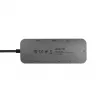 Chieftec DSC-901 estación de acoplamiento USB-C, USB 3.2 Gen 1, HDMI, Gigabit LAN, 2x USB-A, 2x USB-C, titanio
