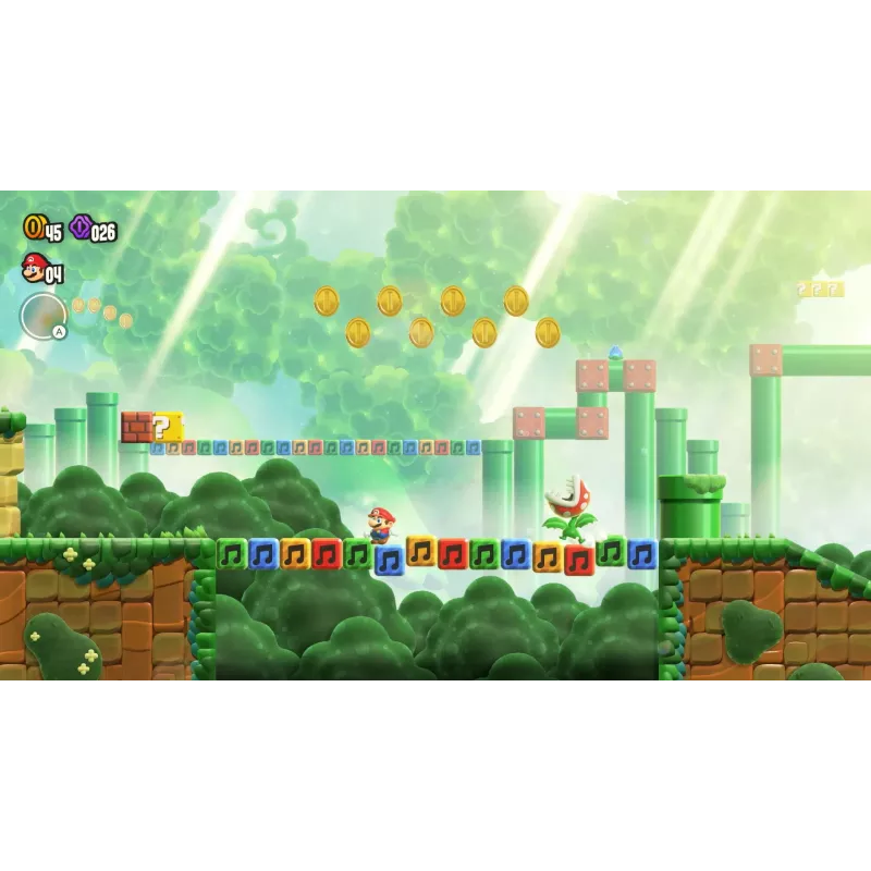 Nintendo Super Mario Bros. Wonder Estándar Chino tradicional, Alemán, Neerlandés, Inglés, Español, Francés, Italiano, Japonés, Coreano, Portugués, Ruso Nintendo Switch