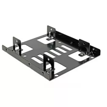 Marco de montaje DeLOCK 18210 de 3,5 pulgadas a 2 x 2,5 pulgadas HDD/SSD, negro