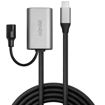 Extensión activa USB 3.2 Gen 1 C/A Lindy 5m, 5 m, USB C, USB A, USB 3.2 Gen 1 (3.1 Gen 1), plateado
