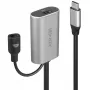 Extensión activa USB 3.2 Gen 1 C/C Lindy 5m, 5 m, USB C, USB C, USB 3.2 Gen 1 (3.1 Gen 1), 5 Gbit/s, negro