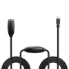 Lindy 43156 cable alargador activo USB 3.0, USB-A macho a USB-A hembra, 10 m, USB 3.2 Gen 1, 5 Gbit/s, negro