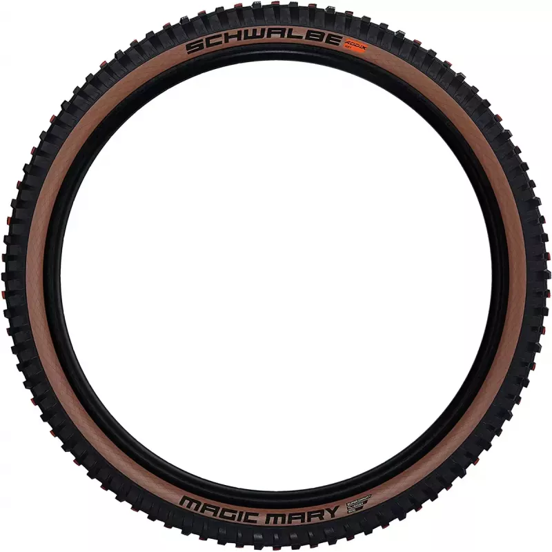 Neumático de bicicleta Schwalbe Magic Mary Super Gravity — negro/bronce