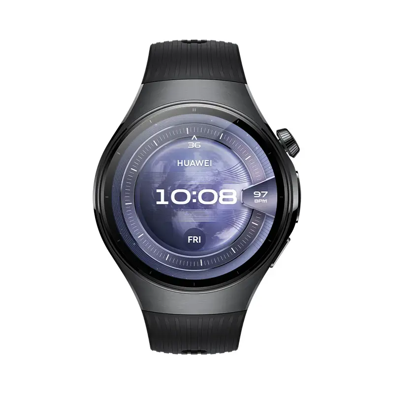 Smartwatch HUAWEI WATCH 5 — redondo 46 mm, pantalla de 1,38 pulgadas, GPS, Bluetooth, telefonía móvil, negro