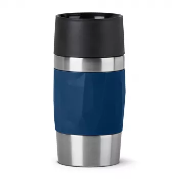 EMSA Travel Mug Compact 300 ml azul, acero inoxidable