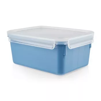 EMSA Clip & Close recipiente rectangular 2,2 L azul 1 ud.