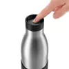 EMSA Bludrop Sleeve N3111100 botella de bebida uso diario 700 ml acero inoxidable negro, acero inoxidable